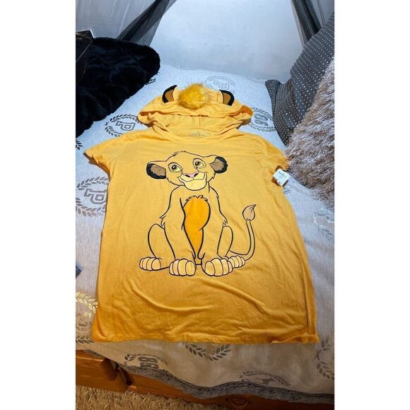 Disney's Lion king hooded ear t shirt top short short sleeve tee - Picture 6 of 6